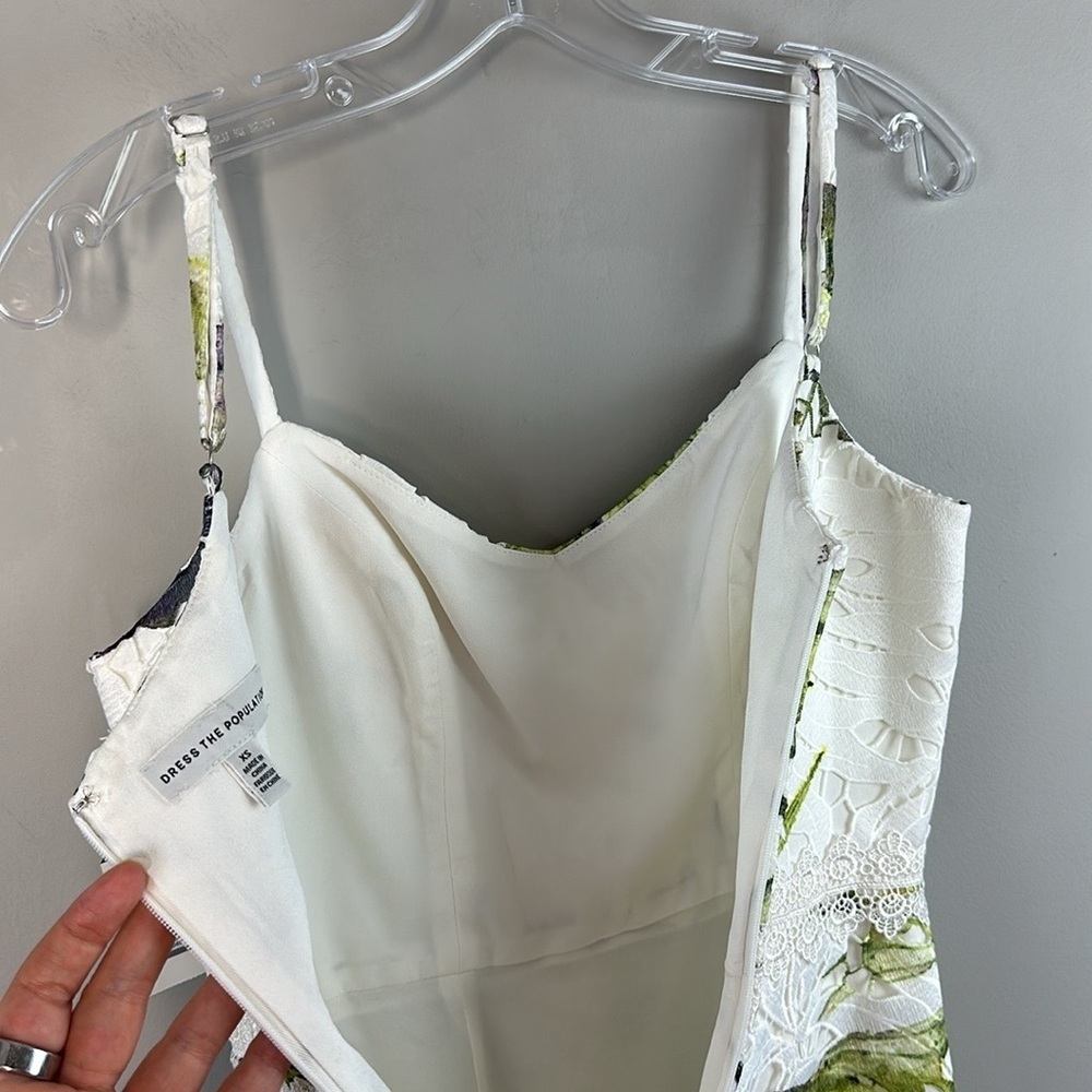 NWT Dress The Population Alea Tropical Print Lace Dress Size XS - Picture 14 of 16